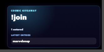 Giveaway entry popup demo